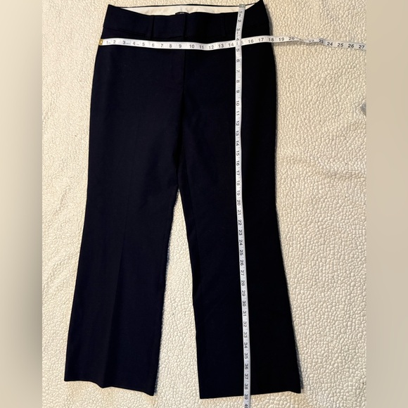 Ann Taylor LOFT Julie Trouser Pants Deep Space Navy Straight Leg Pleats Size 8 - Picture 10 of 14